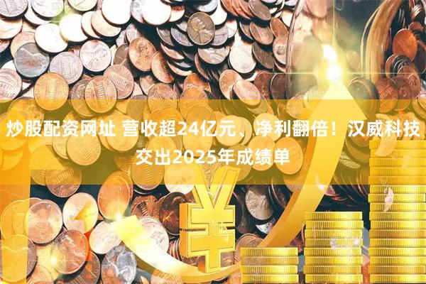 炒股配资网址 营收超24亿元、净利翻倍！汉威科技交出2025年成绩单